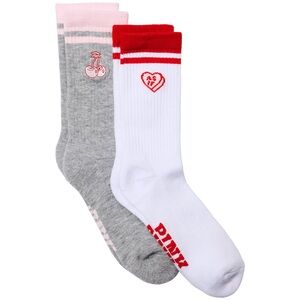 PINK Victoria's Secret 2-Pack Crew Socks